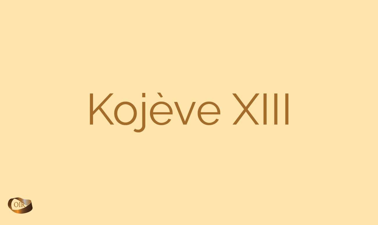 Kojève XIII