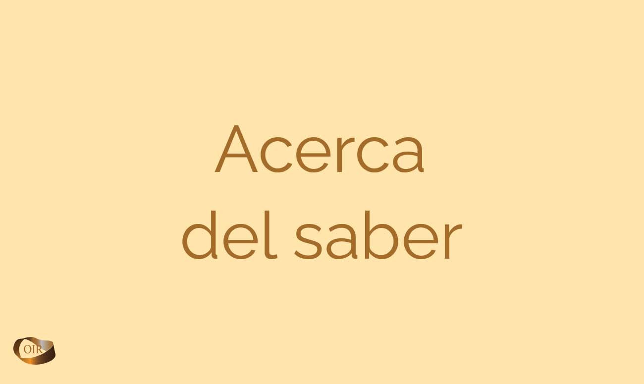 Acerca del Saber - Oír