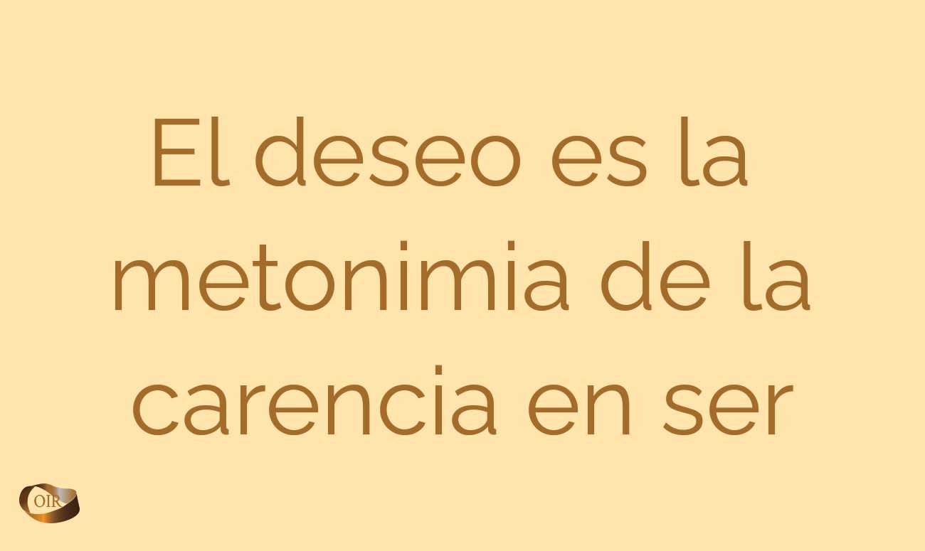 Deseo es la metonimia - Oír